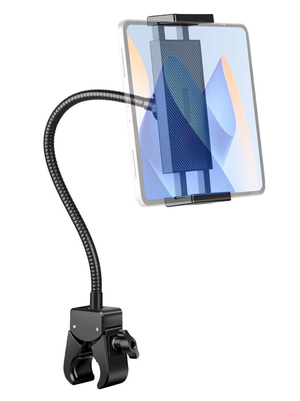 Universal Black Adjustable Tablet Clamp Mount